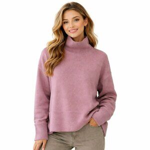 Everlane Womens Pink Recycled Cashmere Turtleneck Sweater Size S
